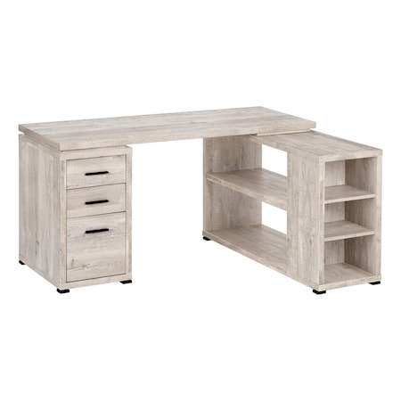 Monarch Specialties Computer Desk, Home Office, Corner, Storage Drawers, L Shape, Work, Laptop, Laminate, Beige I 7422